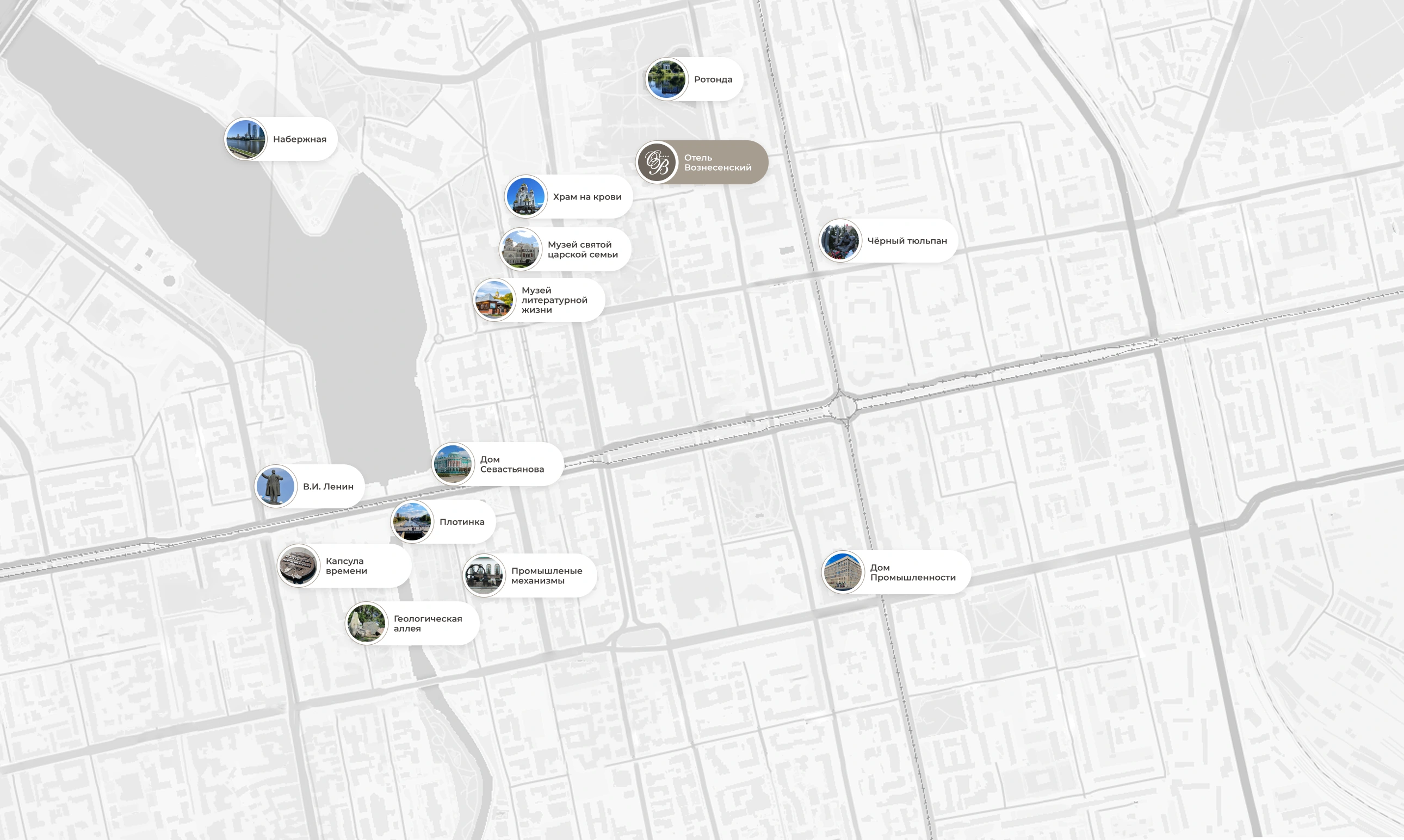 Достопримечательности рядом с отелем Вознесенский