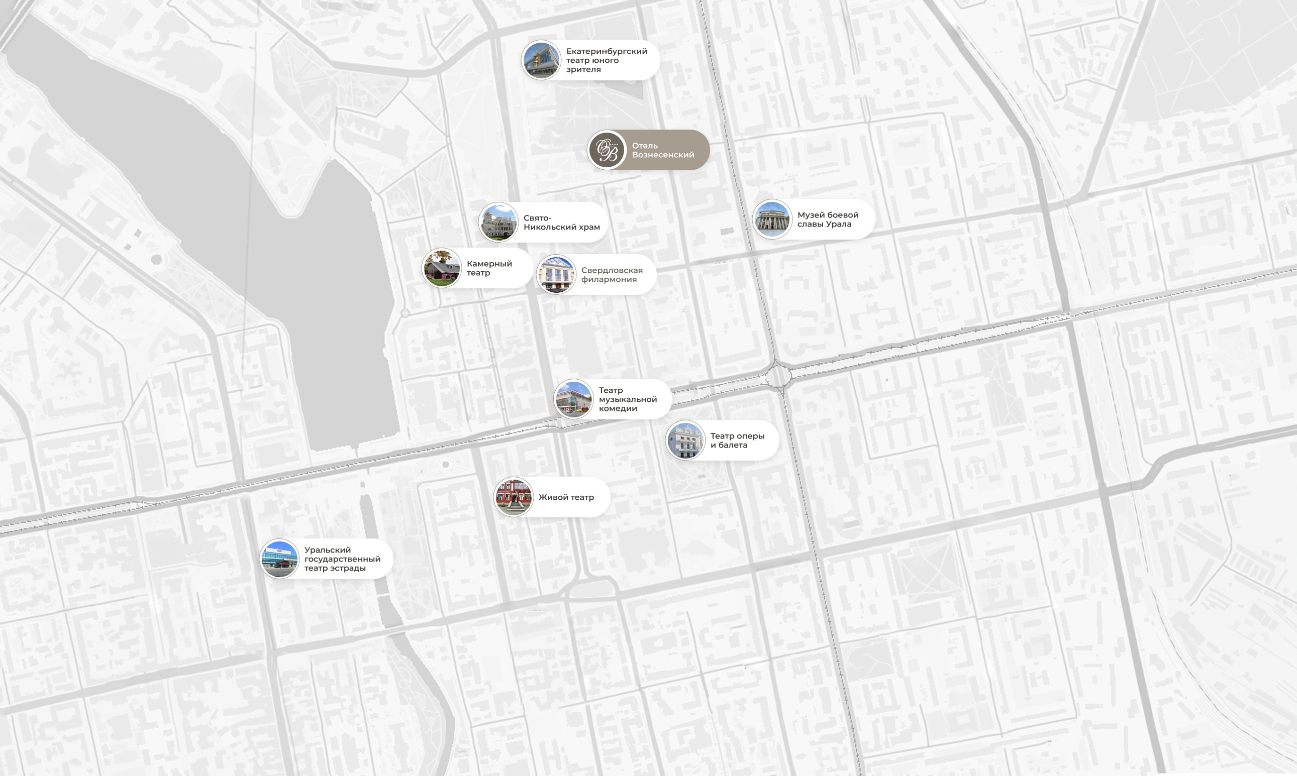 Культурные места рядом с отелем Вознесенский